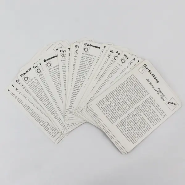 Lot Of 72 VTG 1977 Editions Rencontre The World Of Sports Cards 