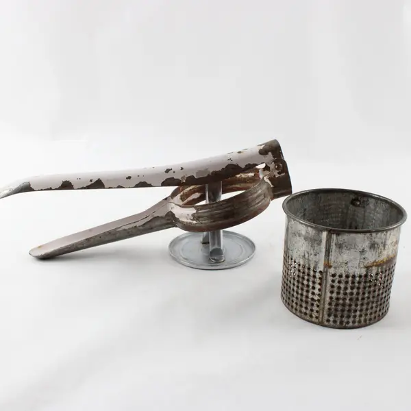 Potato Ricer Masher 10.25in Manual Metal Kitchen Tool Used