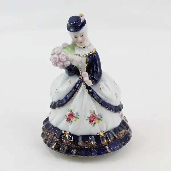 Sankyo Shoji Porcelain Victorian Woman Music Box Overwound Parts Repair