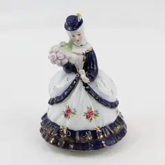 Sankyo Shoji Porcelain Victorian Woman Music Box Overwound Parts Repair