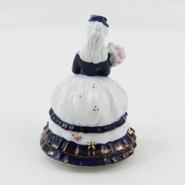 Sankyo Shoji Porcelain Victorian Woman Music Box Overwound Parts Repair
