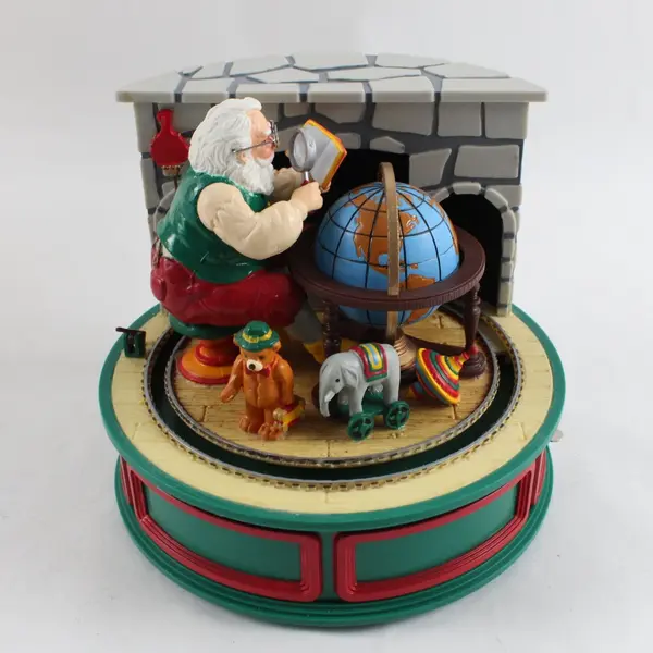 Haddad Designs 1989 Santa's Workshop Animated Christmas Music Box Not Working