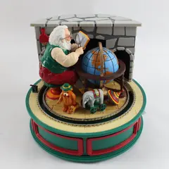 Haddad Designs 1989 Santa's Workshop Animated Christmas Music Box Not Working