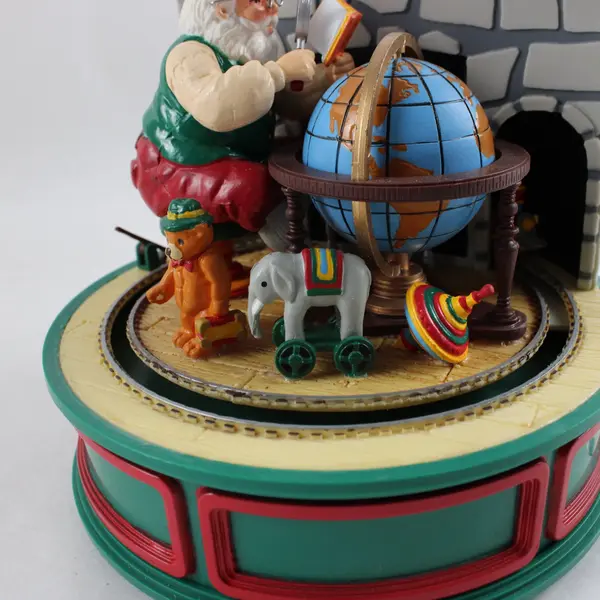 Haddad Designs 1989 Santa's Workshop Animated Christmas Music Box Not Working