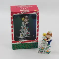 Vintage 1994 Enesco McDonald's Elf Ornament Season's Greetings 5th Issue Boxed