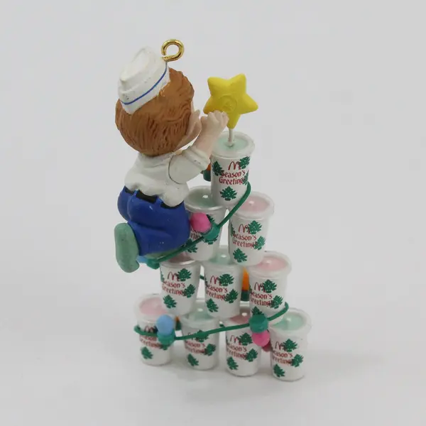 Vintage 1994 Enesco McDonald's Elf Ornament Season's Greetings 5th Issue Boxed