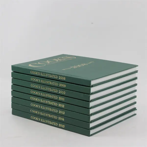 Lot of 8 Cook's Illustrated Annual Cookbooks 2008-2015 Hardcover Good Condition