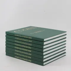 Lot of 8 Cook's Illustrated Annual Cookbooks 2008-2015 Hardcover Good Condition