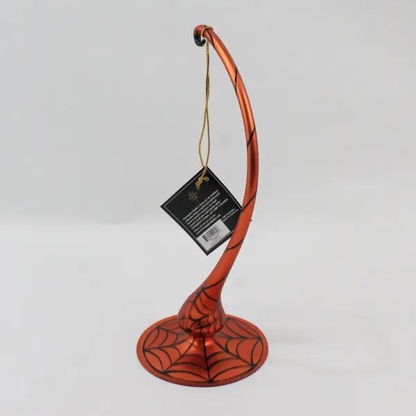 Christopher Radko MPN 02-6905-2 Orange Web Stand Halloween Ornament Stand 12"