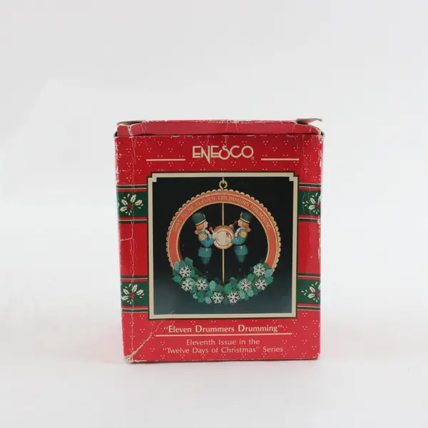 Enesco Eleven Drummers Drumming 11th 12 Days Christmas Ornament Boxed