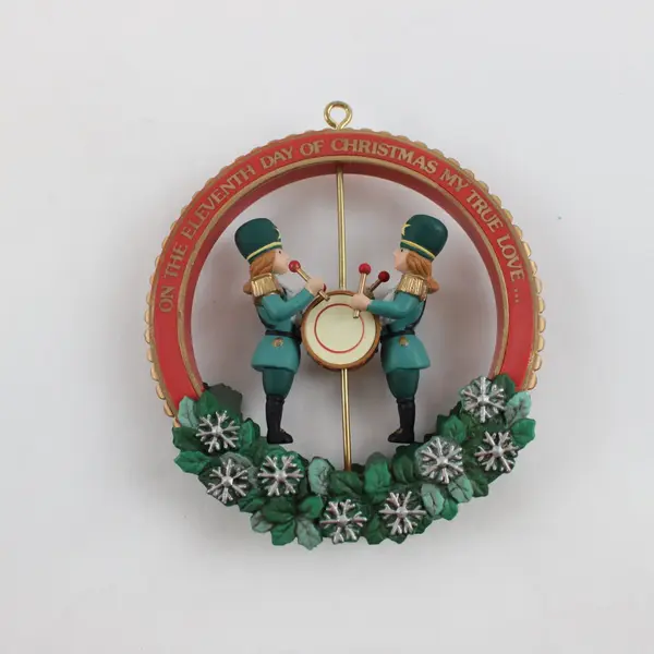 Enesco Eleven Drummers Drumming 11th 12 Days Christmas Ornament Boxed