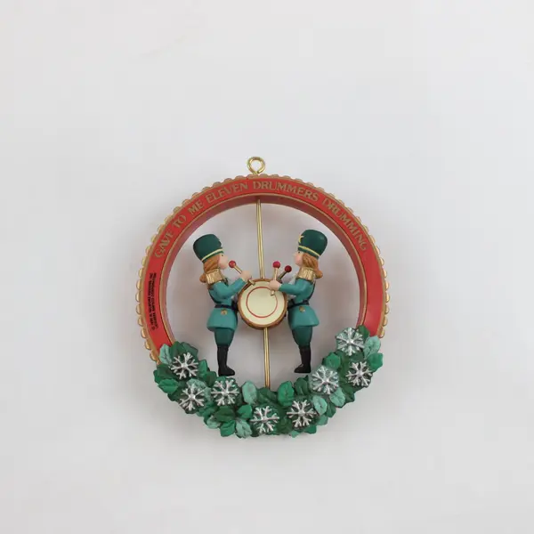 Enesco Eleven Drummers Drumming 11th 12 Days Christmas Ornament Boxed