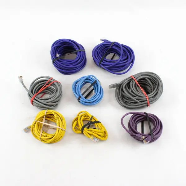 Lot of 8 Ethernet Network Patch Cables Mixed