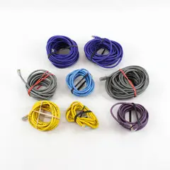 Lot of 8 Ethernet Network Patch Cables Mixed