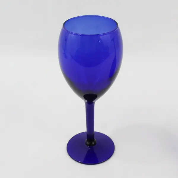 Set of 2 Vintage Libbey Premiere Cobalt Blue 8" Water Goblets 