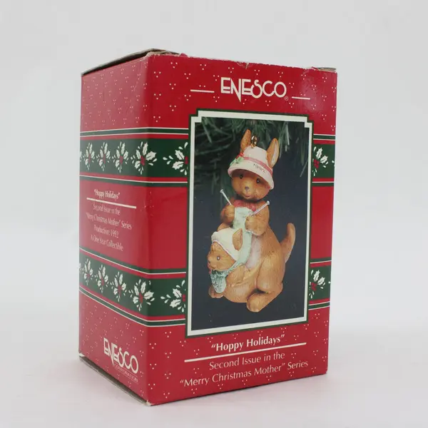 Lot of 2 Christmas Ornaments Enesco Grossman Creations 1992 588814