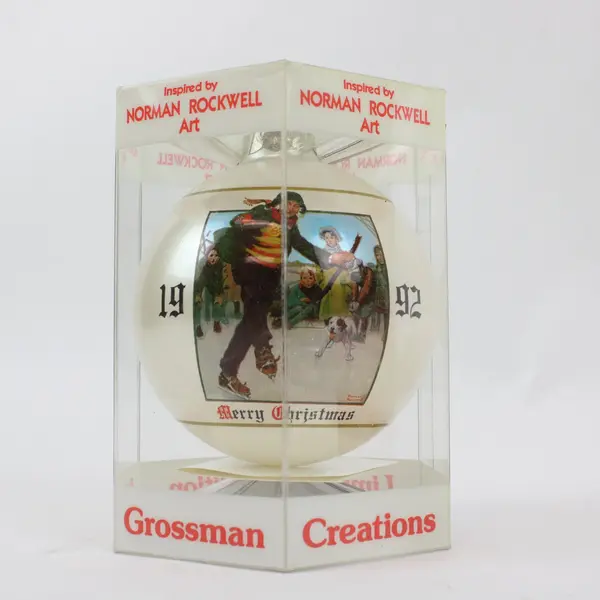 Lot of 2 Christmas Ornaments Enesco Grossman Creations 1992 588814