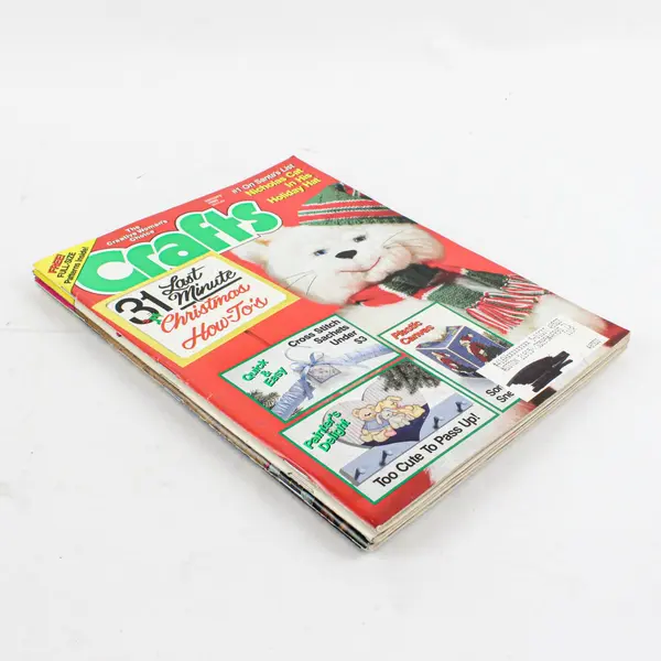 Lot of 4 Crafts Magazines 1989 to 1990 Various Craft Projects Good