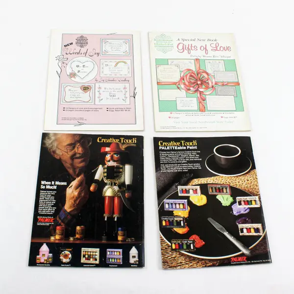 Lot of 4 Crafts Magazines 1989 to 1990 Various Craft Projects Good