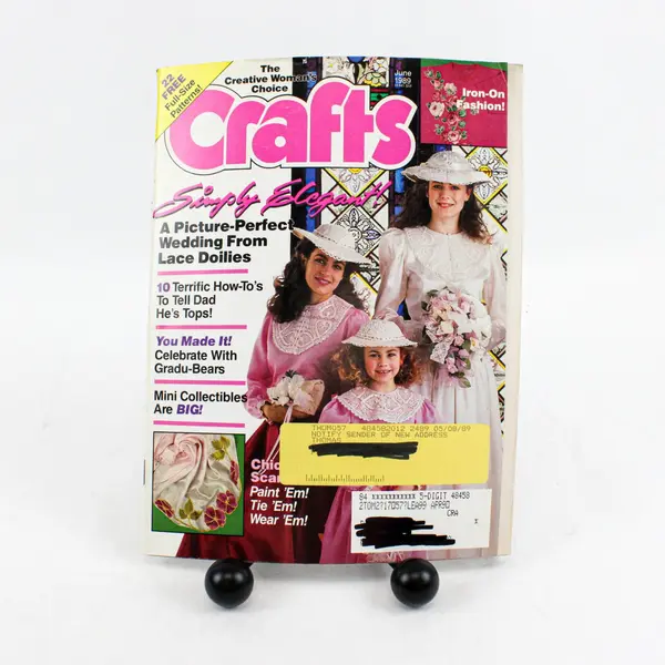 Lot of 4 Crafts Magazines 1989 to 1990 Various Craft Projects Good