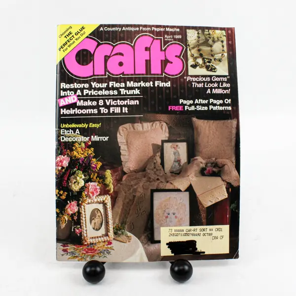 Lot of 4 Crafts Magazines 1989 to 1990 Various Craft Projects Good