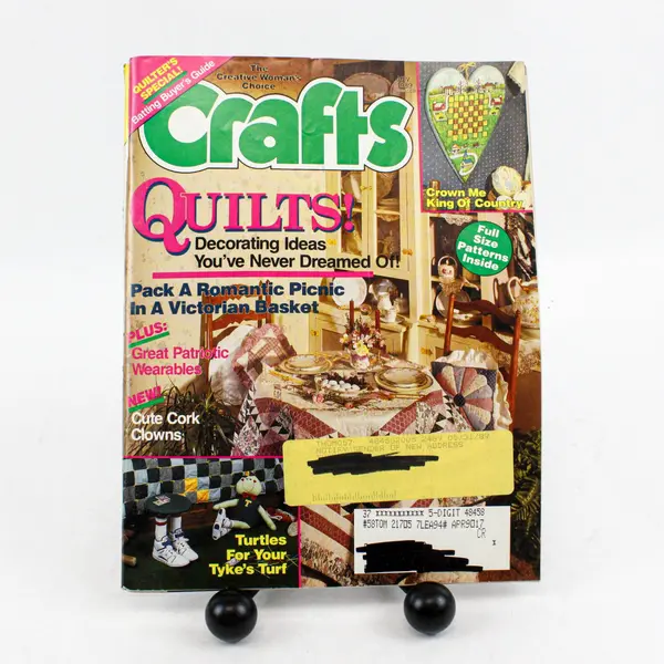 Lot of 4 Crafts Magazines 1989 to 1990 Various Craft Projects Good