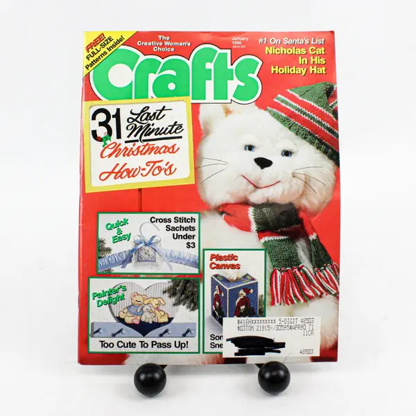 Lot of 4 Crafts Magazines 1989 to 1990 Various Craft Projects Good