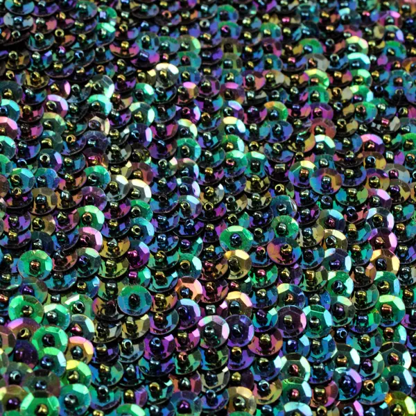 Unbranded Iridescent Sequined Square Shoulder Bag Purple Gold Teal Blue Green