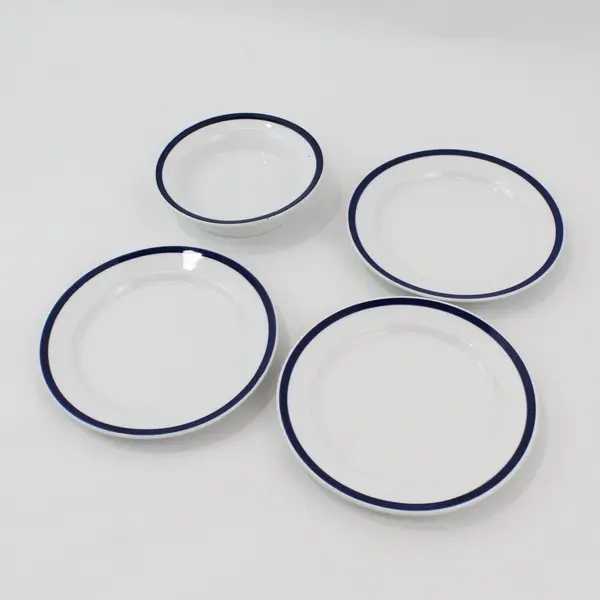 IKEA Almhult Bread Plates 3 & Matching Fruit Bowl 4-Pc Set
