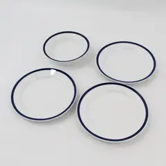 IKEA Almhult Bread Plates 3 & Matching Fruit Bowl 4-Pc Set