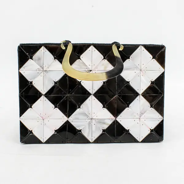 Shiraleah Mother of Pearl Tile Handbag Purse