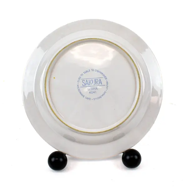 Sakura Gloria 4241 Salad Plates Set of 4 7.5in Flawed Worn