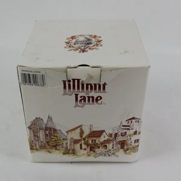 Lilliput Lane Snowdon Lodge Christmas Collection Village House Box No Deed