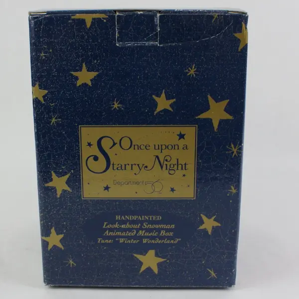 Department 56 Once Upon a Starry Night Hand-Painted Animated Musical Snowman