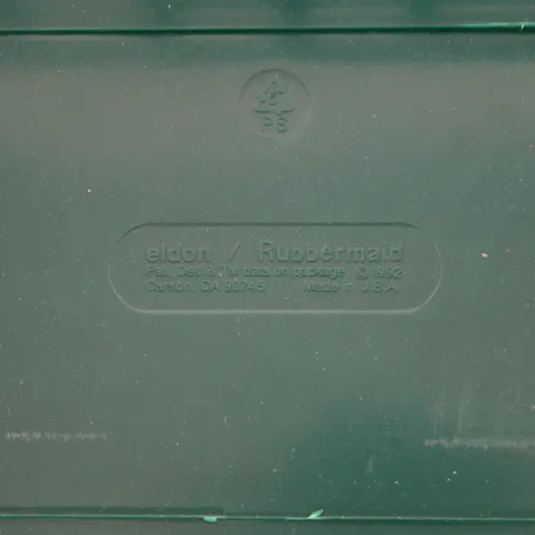Rubbermaid Eldon Green Plastic Magazine File Holder Document Organizer