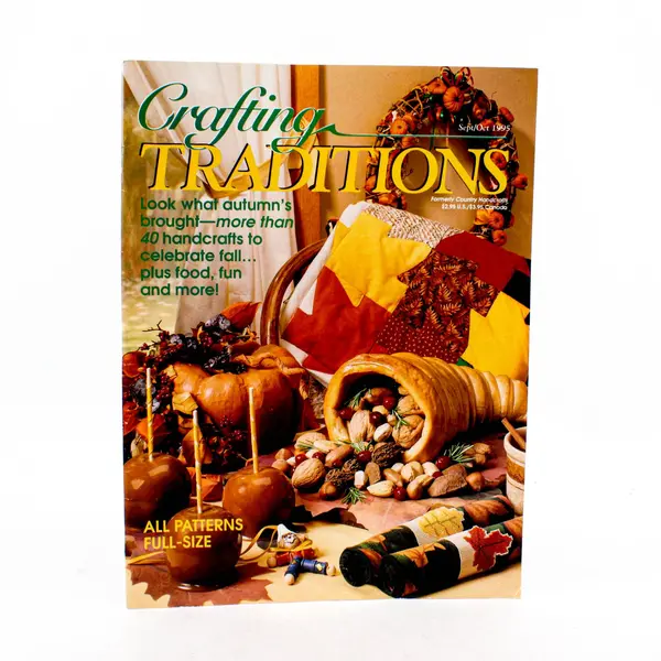 VTG Crafting Traditions Magazine Sept/Oct 1995 More Than 40 Projects For Fall
