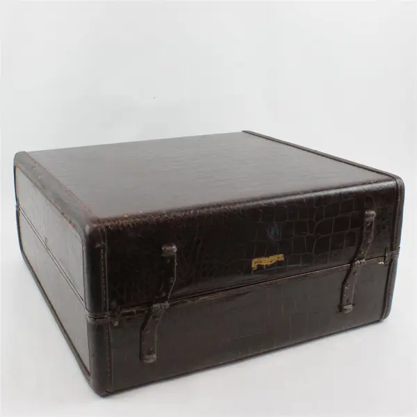 Vintage Samsonite Mid-Century Hard Shell Suitcase Faux Alligator