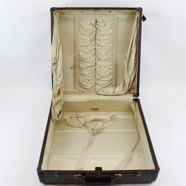 Vintage Samsonite Mid-Century Hard Shell Suitcase Faux Alligator