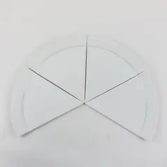 Sliced by Atypyk Set of 4 Triangular Pizza Cake Pie Plates