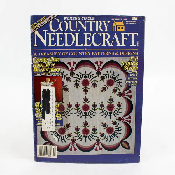 Vintage Women's Circle Country Needlecraft Magazine November/December 1988