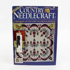 Vintage Women's Circle Country Needlecraft Magazine November/December 1988