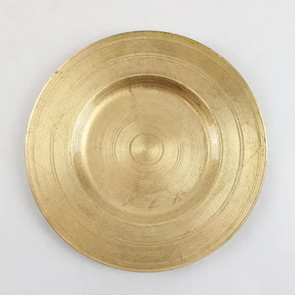 Pier 1 Rustic Gold Finish Salad Plates Set of 4 8.5 Inch