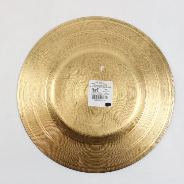 Pier 1 Rustic Gold Finish Salad Plates Set of 4 8.5 Inch