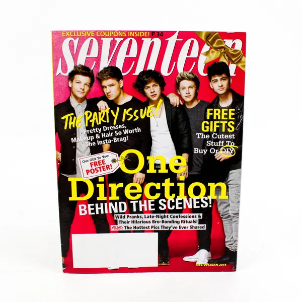 Seventeen Dec 2013/Jan 2014 One Direction Free Poster Cover Feature