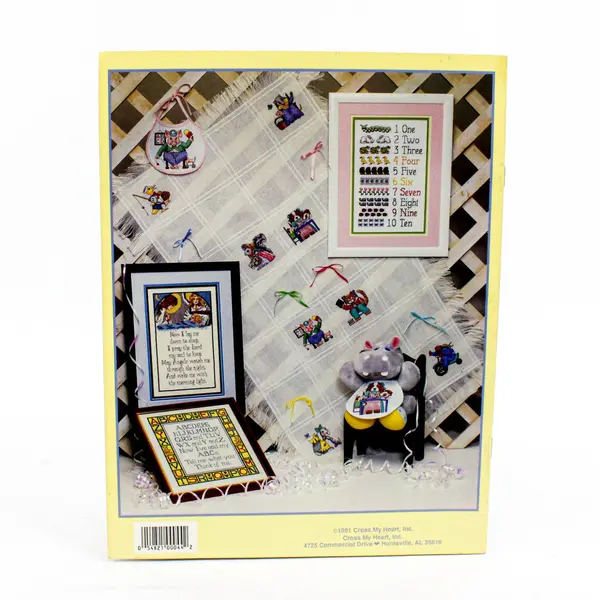 VTG For Baby With Love Counted Cross Stitch Cross My Heart Pattern Book 1991 PB