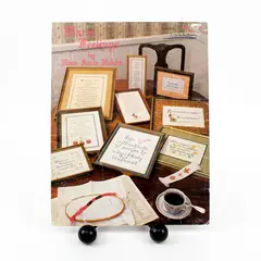 Vintage 1980 Cross Stitch Booklet Warm Feelings by Rose Anne Hobbs 
