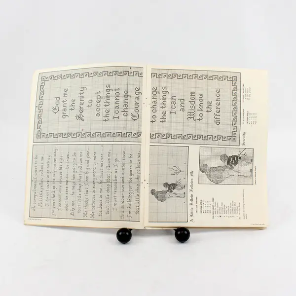 Vintage 1980 Cross Stitch Booklet Warm Feelings by Rose Anne Hobbs 