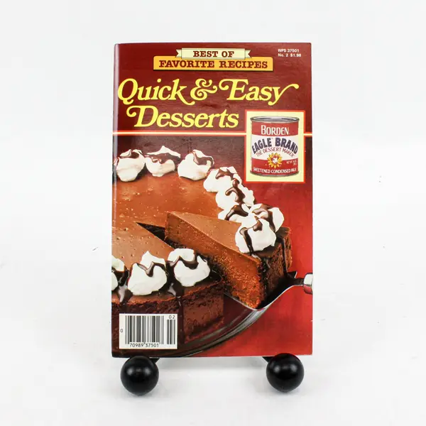VTG 1986 Borden Inc Best of Favorite Recipes Quick & Easy Desserts Magazine