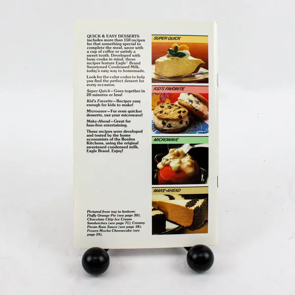 VTG 1986 Borden Inc Best of Favorite Recipes Quick & Easy Desserts Magazine