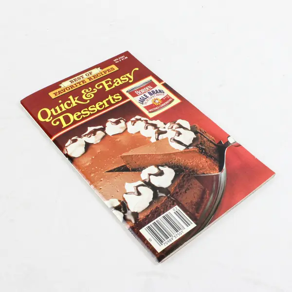 VTG 1986 Borden Inc Best of Favorite Recipes Quick & Easy Desserts Magazine